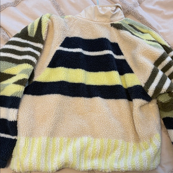 Hit the slopes Free People Striped Fleece Jacket with Button Closure - Picture 5 of 5